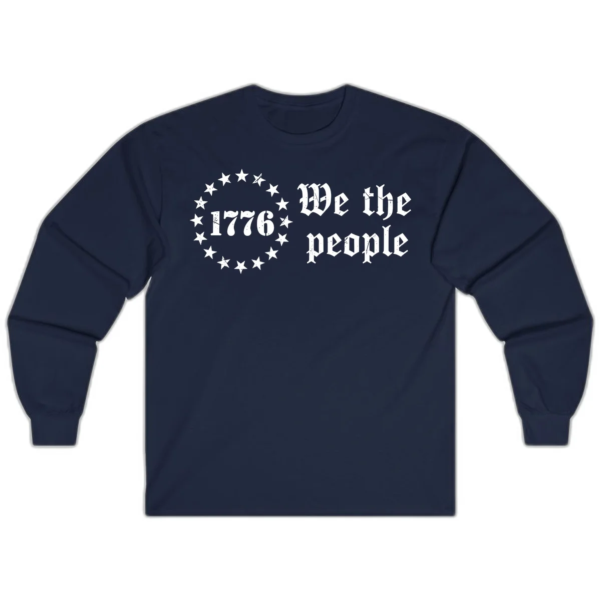 We The People Est 1776 Long Sleeve in Navy