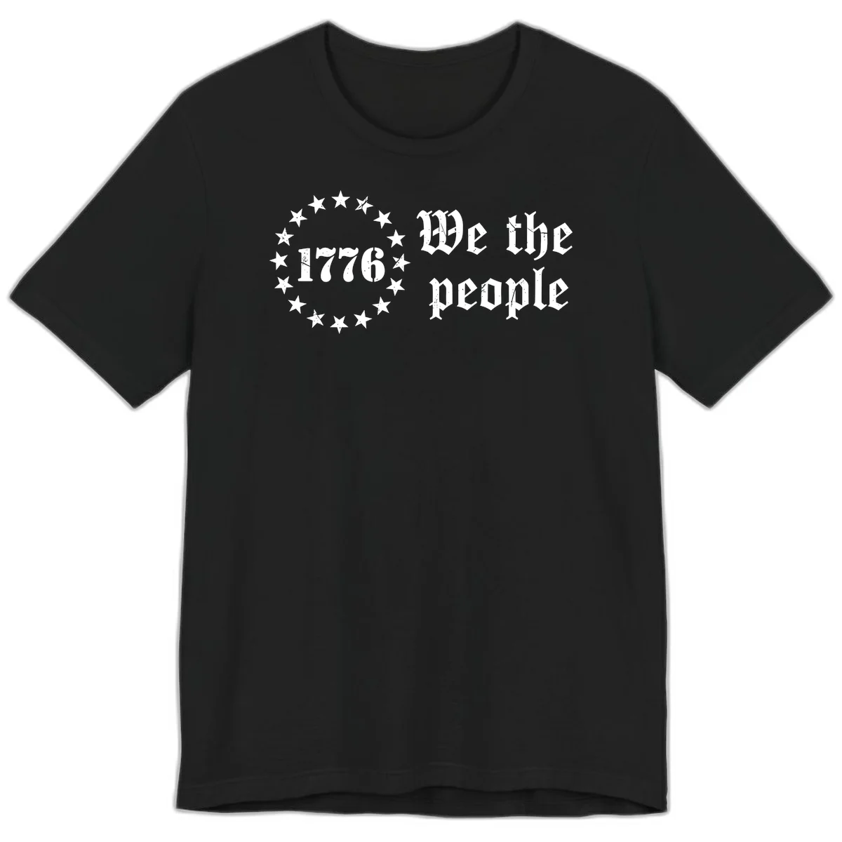 We The People Est 1776 Premium Tee in Black