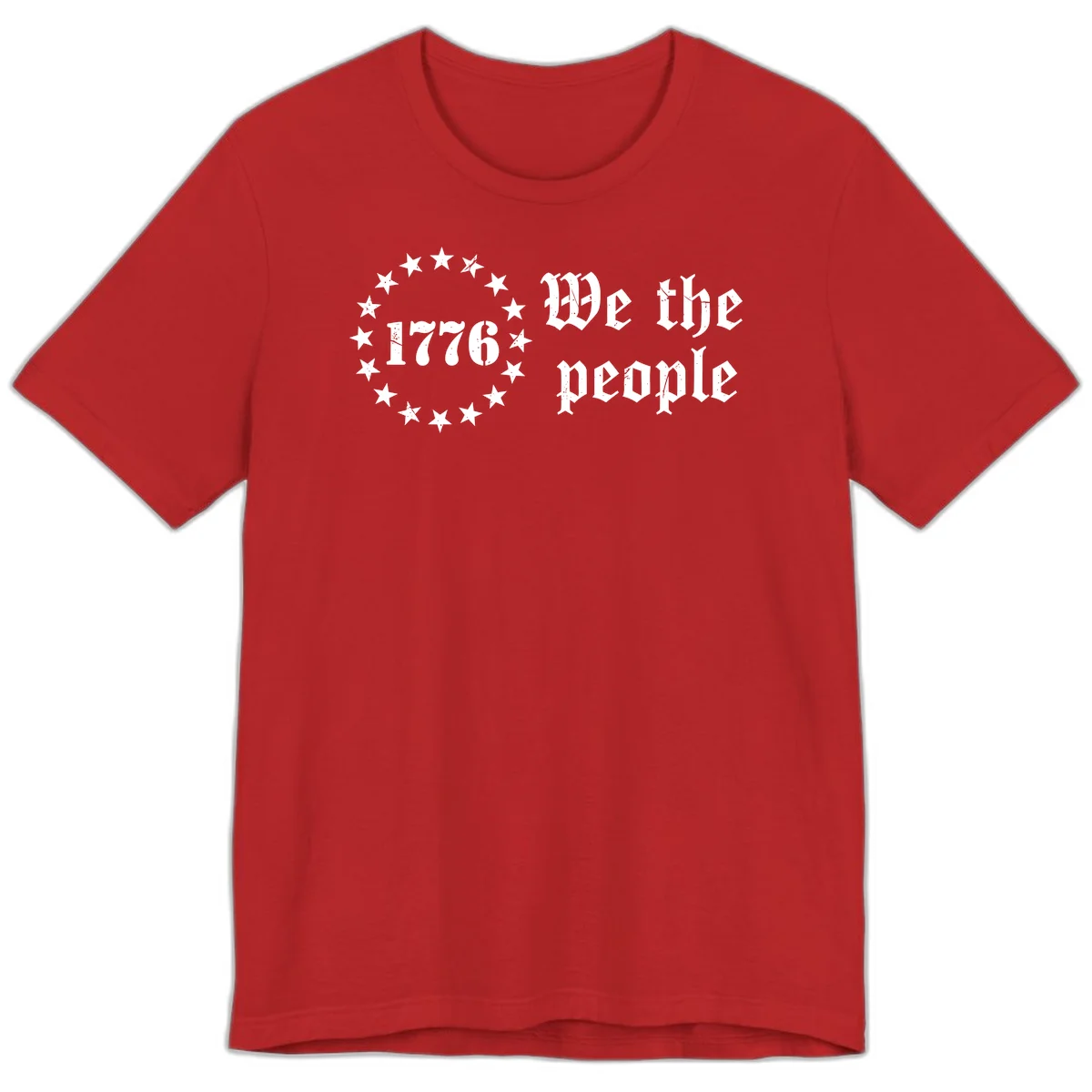 We The People Est 1776 Premium Tee in Red