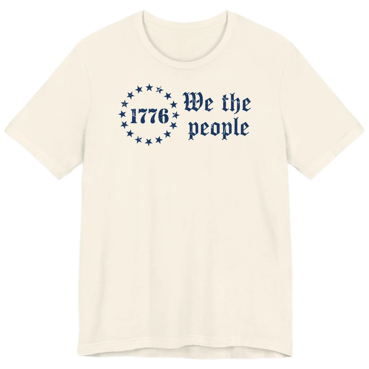 We The People Est 1776 Premium Tee in Natural