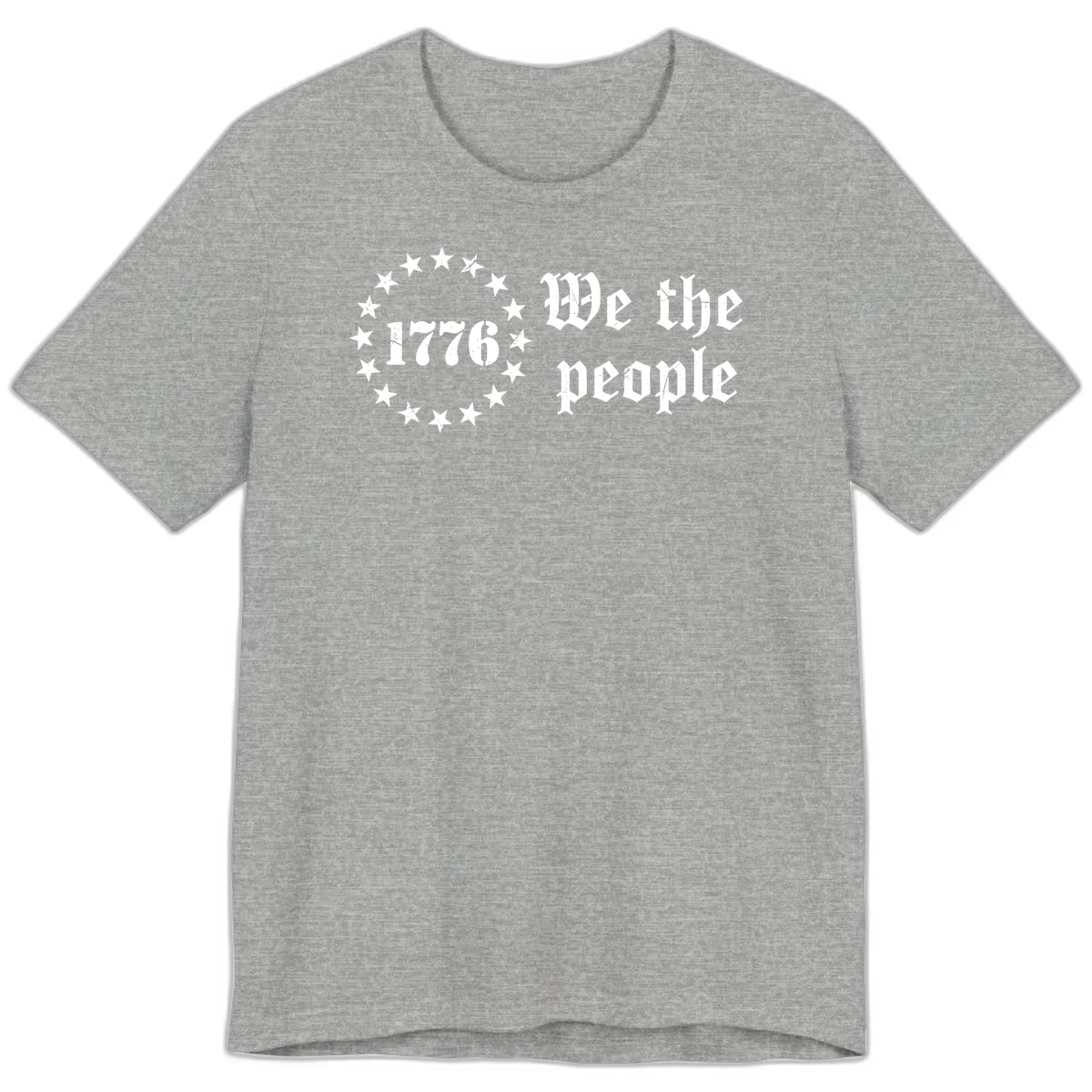 We The People Est 1776 Premium Tee in Athletic Heather