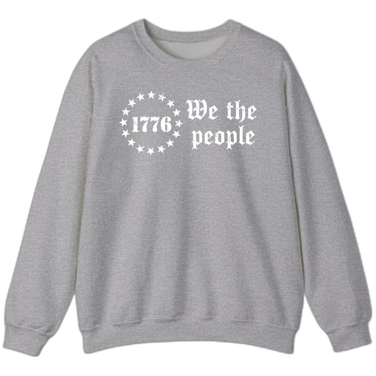 We The People Est 1776 Sweatshirt in Sport Grey