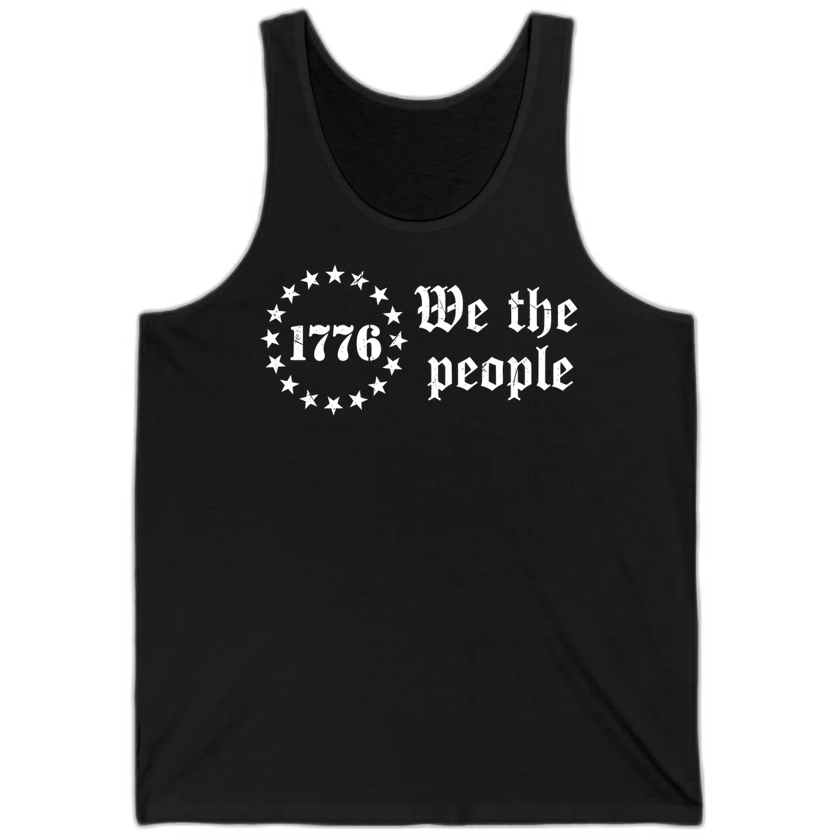 We The People Est 1776 Tank in Black