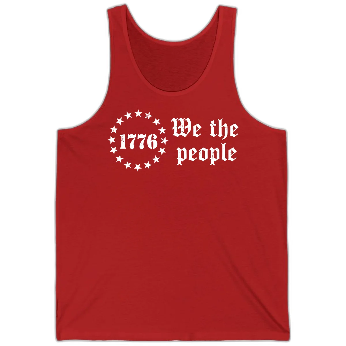 We The People Est 1776 Tank in Red