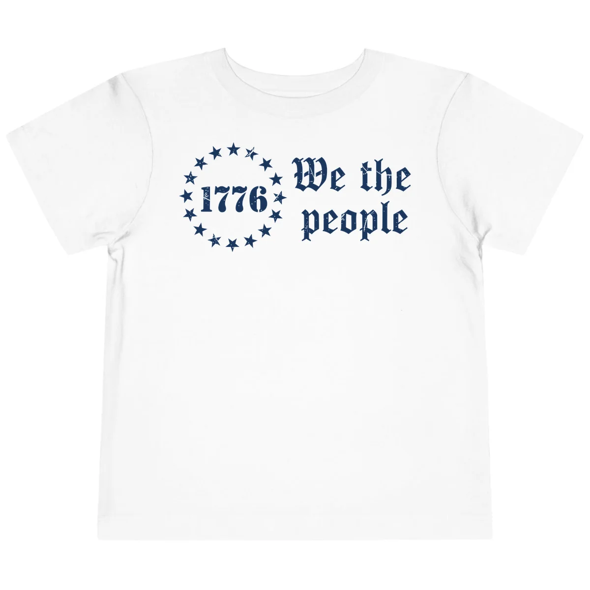 We The People Est 1776 Toddler Tee in White