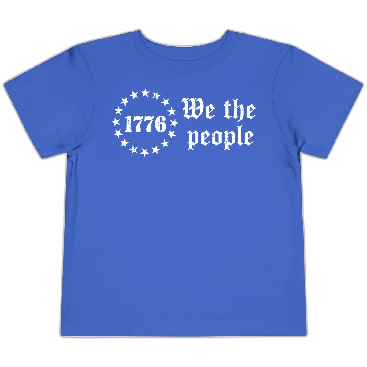 We The People Est 1776 Toddler Tee in True Royal