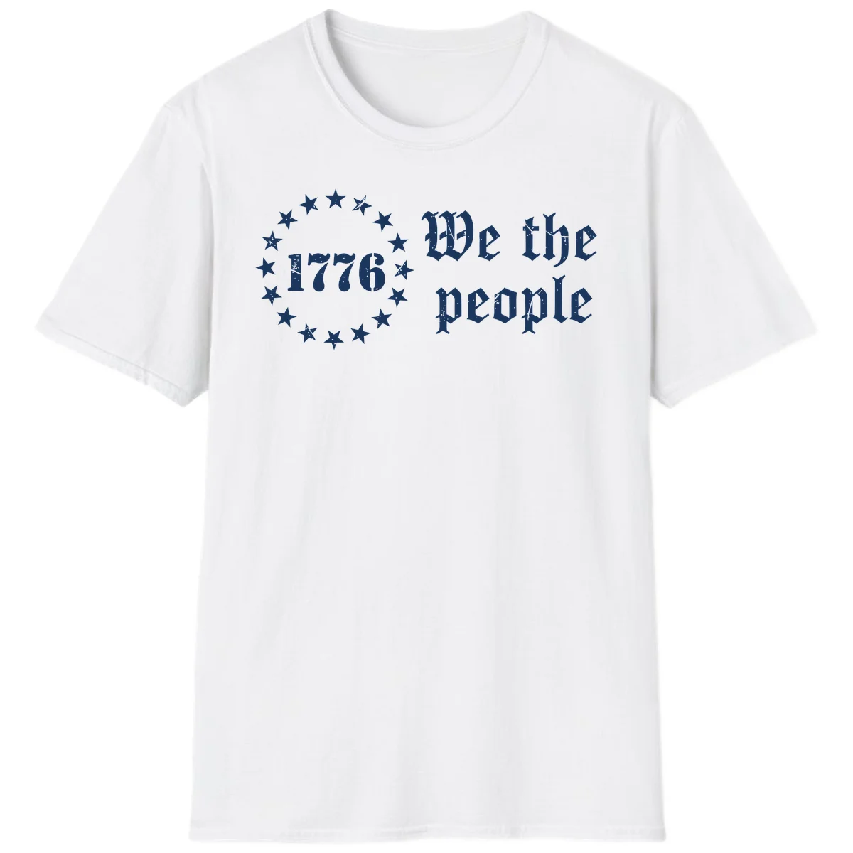 We The People Est 1776 T-Shirt in White