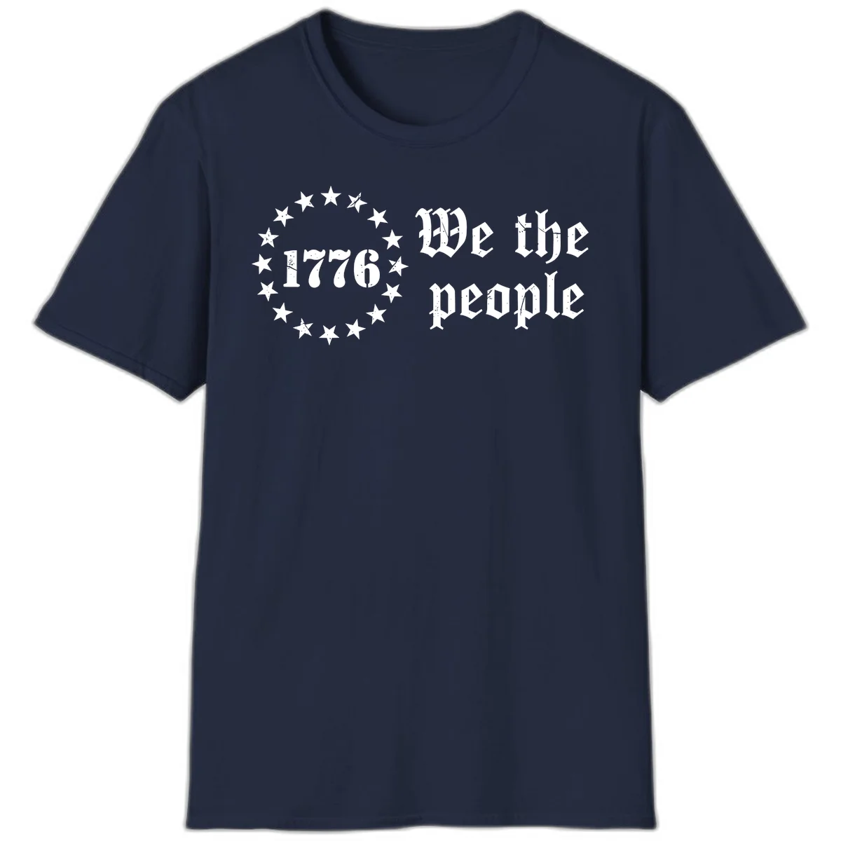 We The People Est 1776 T-Shirt in Navy