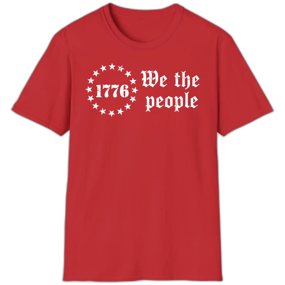 We The People Est 1776 T-Shirt in Red