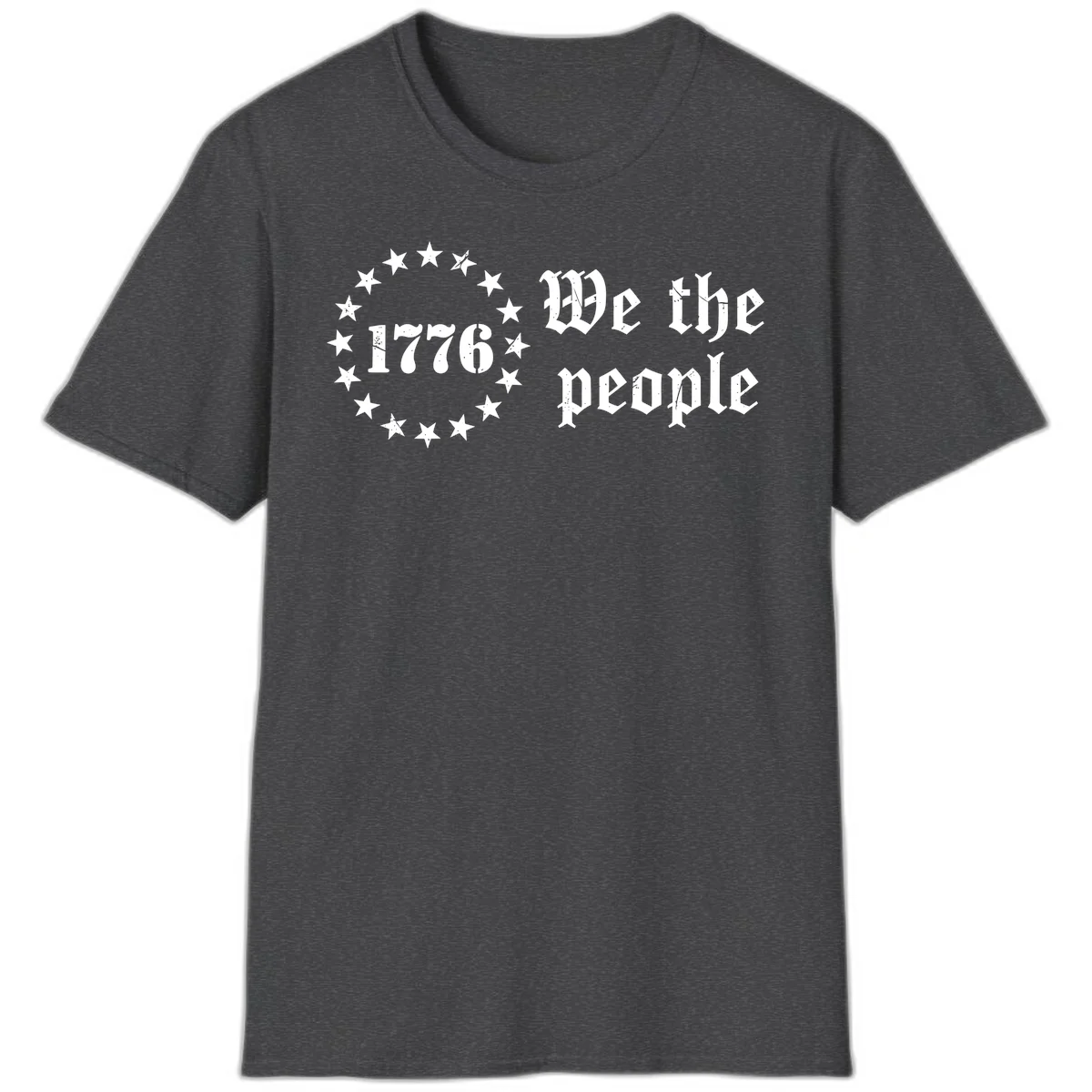 We The People Est 1776 T-Shirt in Dark Heather