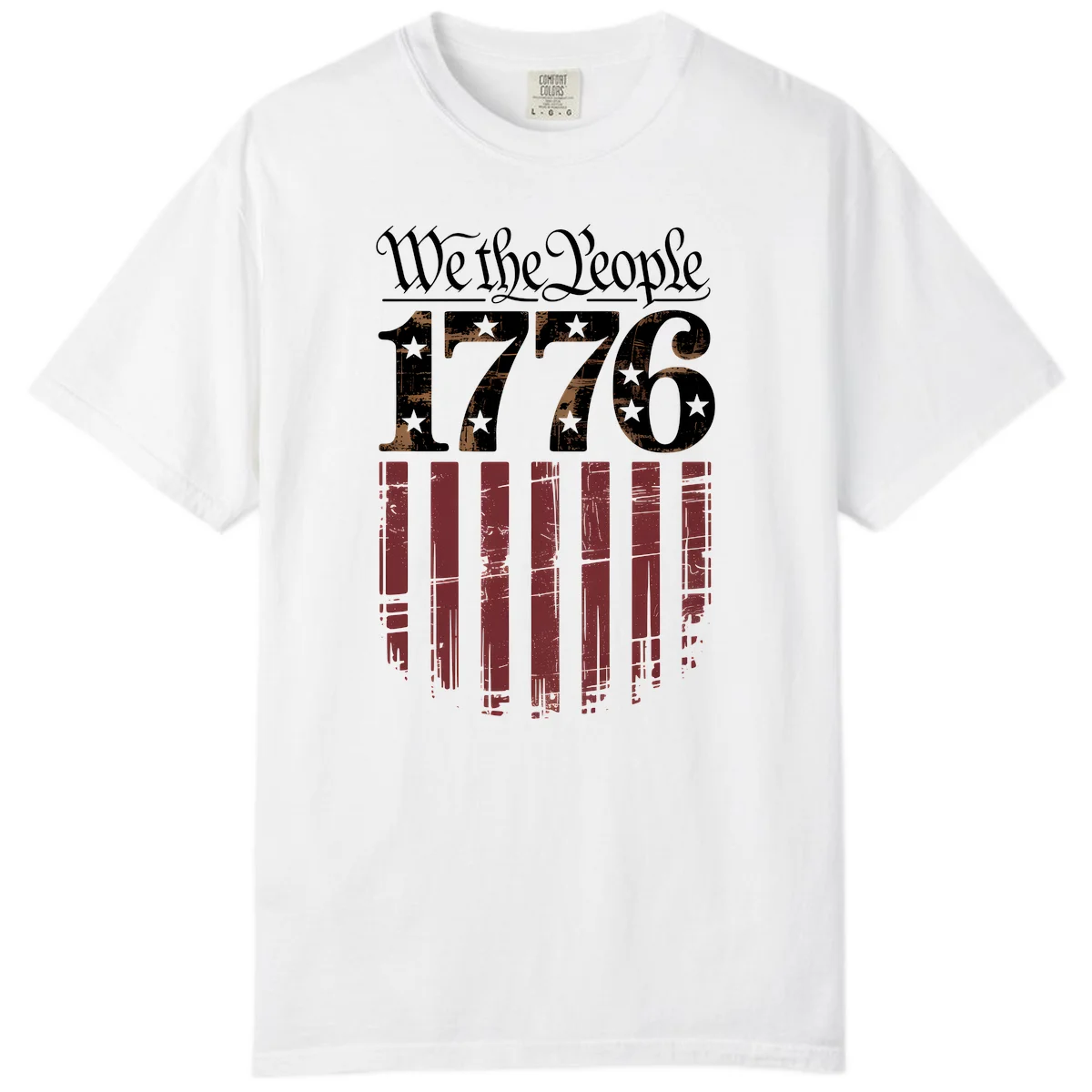 We The People 1776 Comfort Color in White