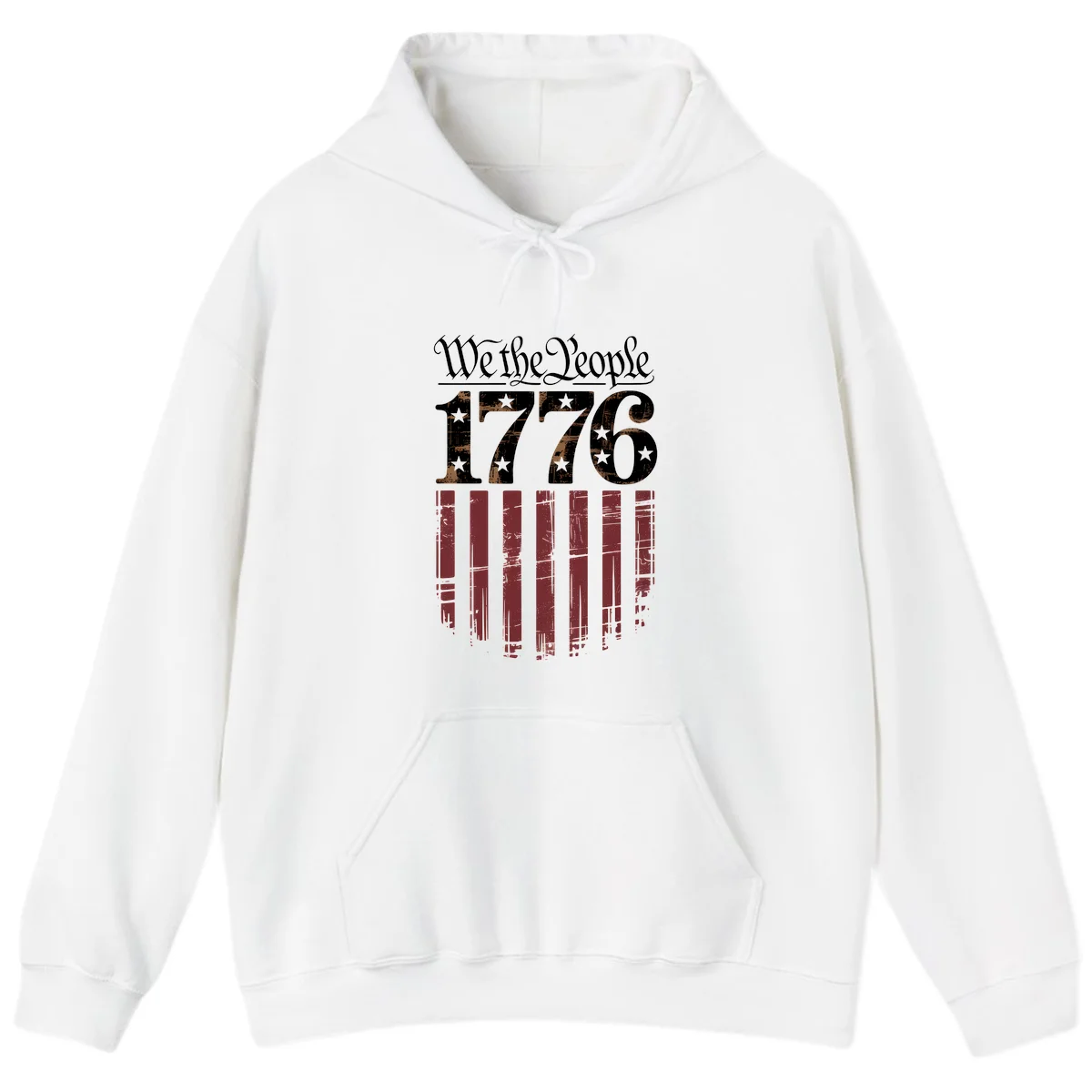 We The People 1776 Hoodie in White