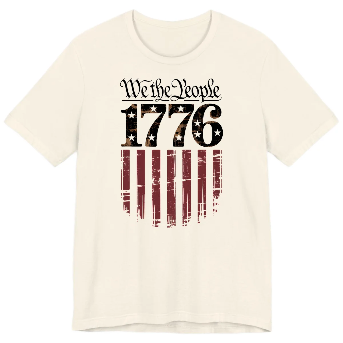 We The People 1776 Premium Tee in Natural