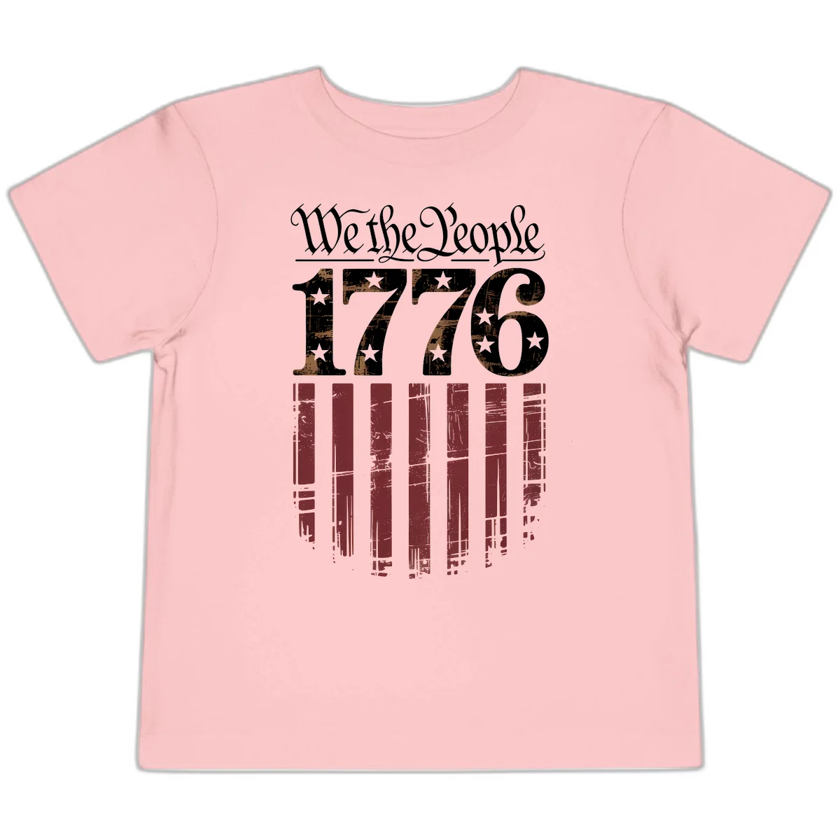We The People 1776 Toddler T-Shirt in Pink