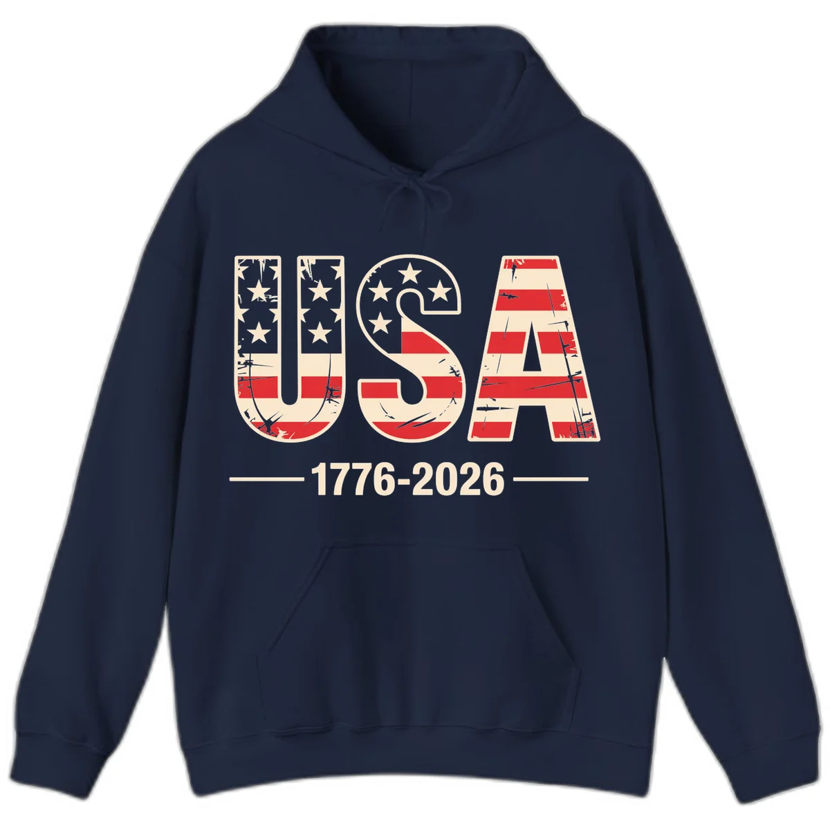 USA 1776-2026 Semiquincentennial Hoodie in Navy