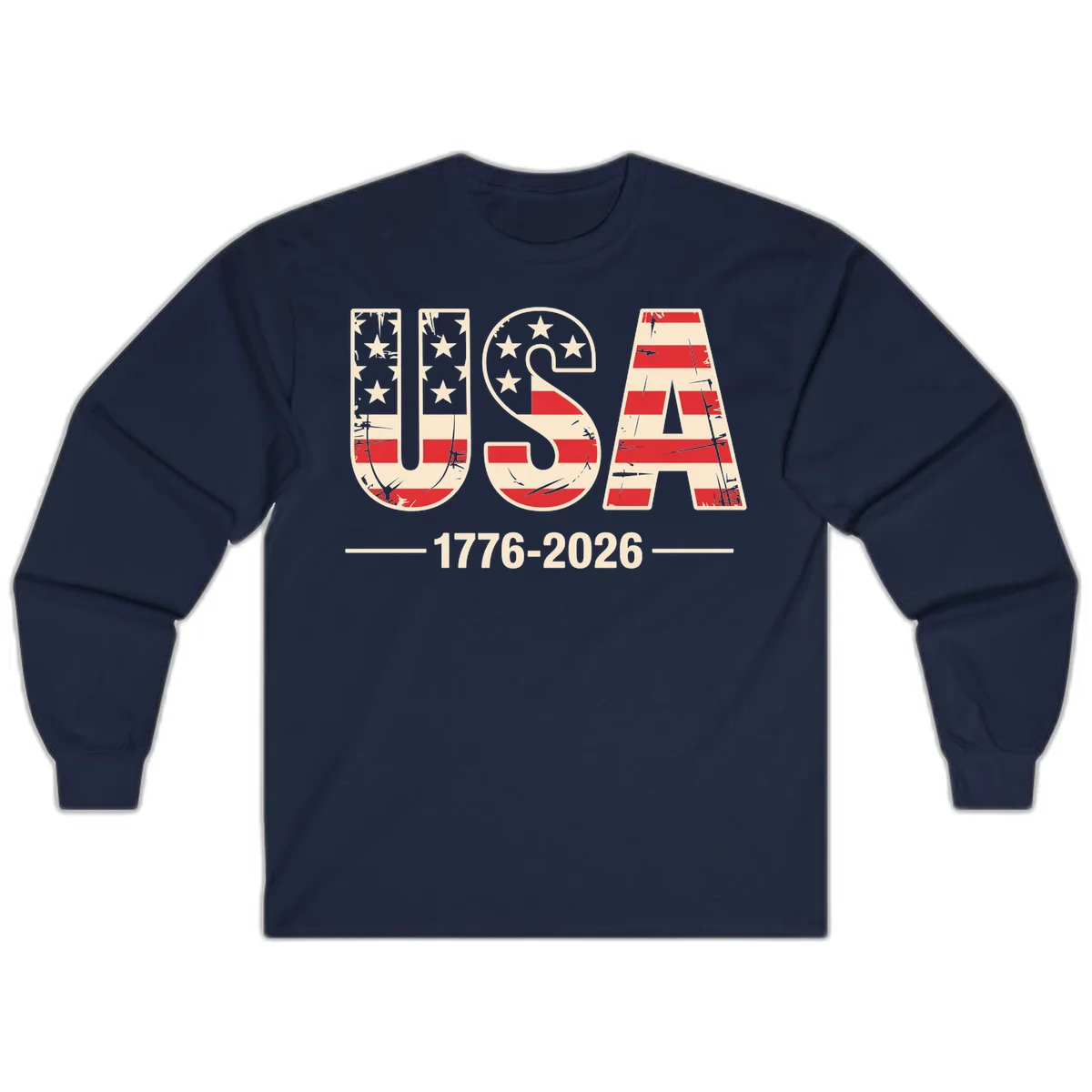USA 1776-2026 Semiquincentennial Long Sleeve in Navy