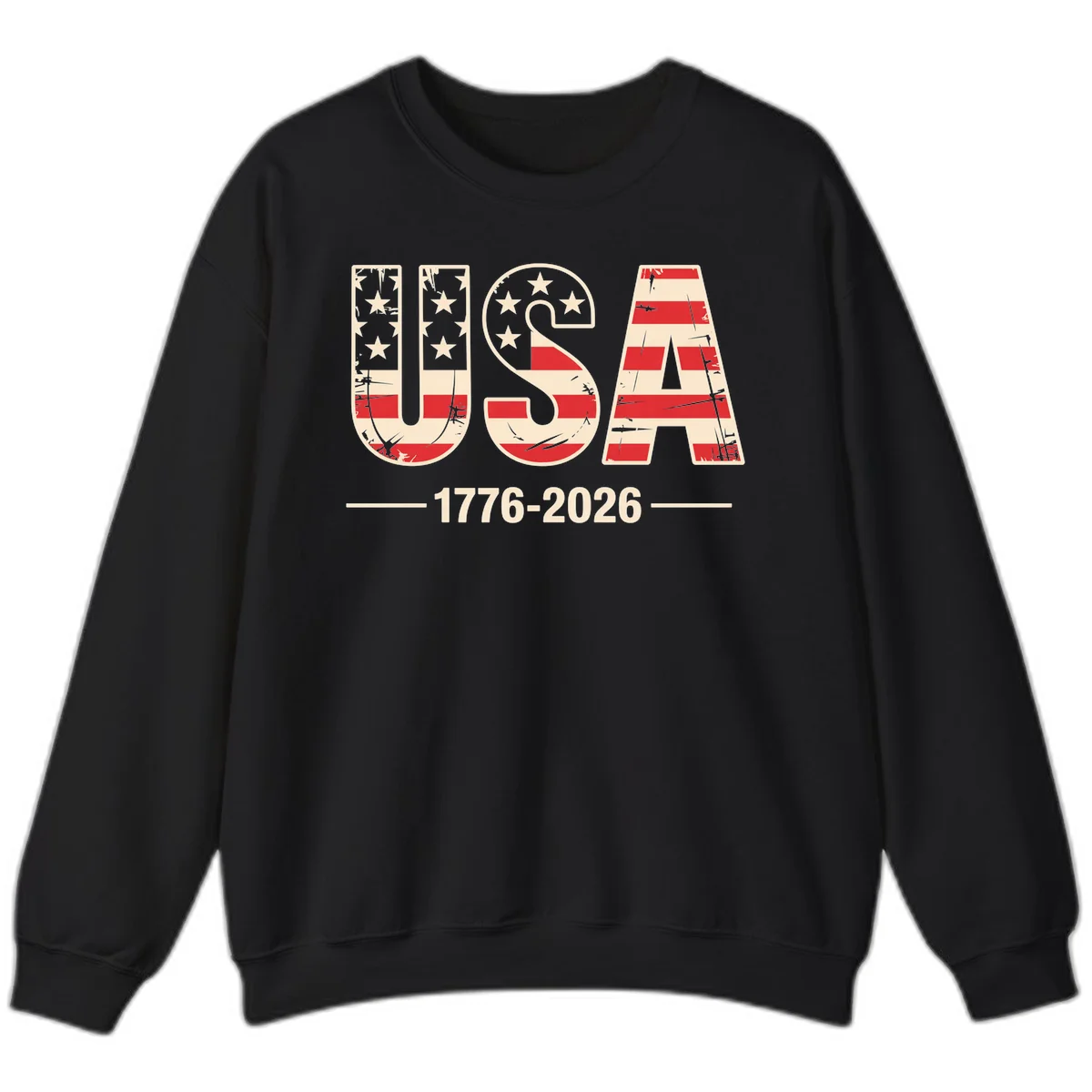 USA 1776-2026 Semiquincentennial Sweatshirt in Black