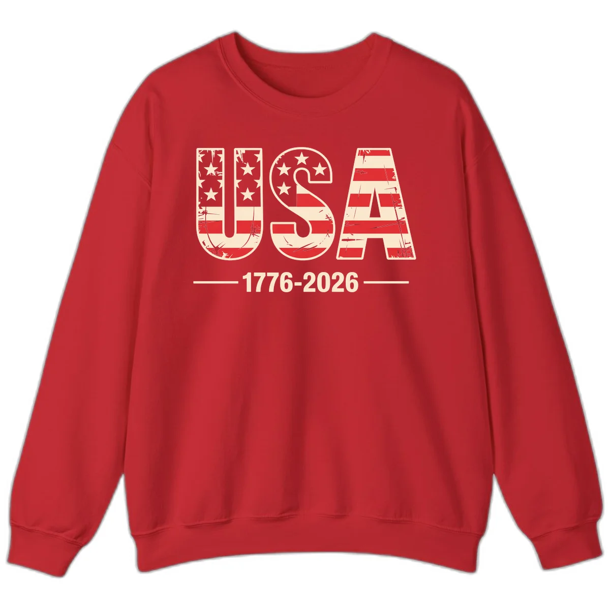 USA 1776-2026 Semiquincentennial Sweatshirt in Red