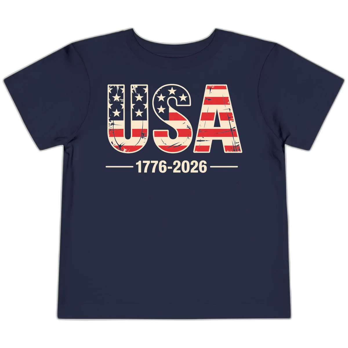 USA 1776-2026 Semiquincentennial Toddler T-Shirt in Navy