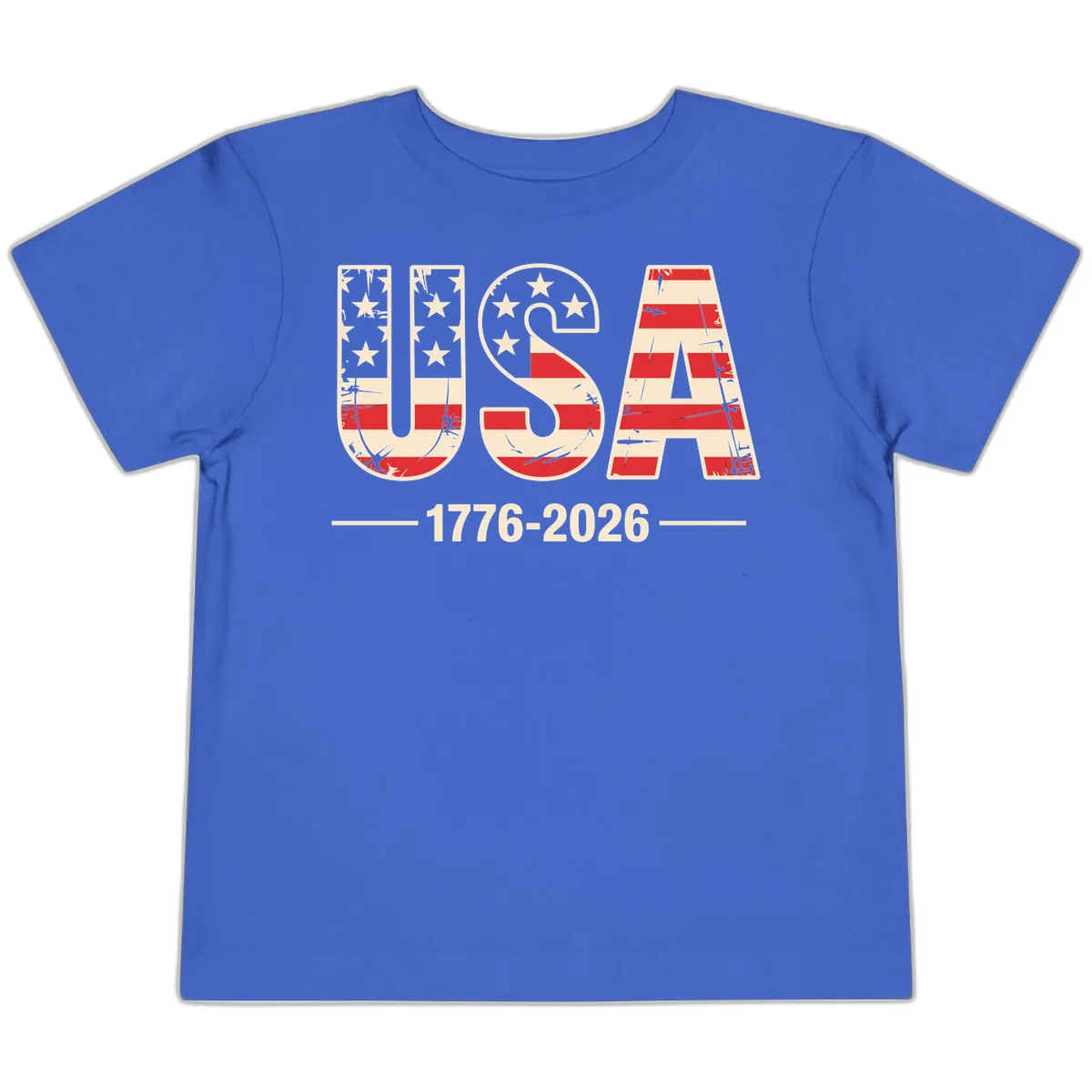 USA 1776-2026 Semiquincentennial Toddler T-Shirt in True Royal