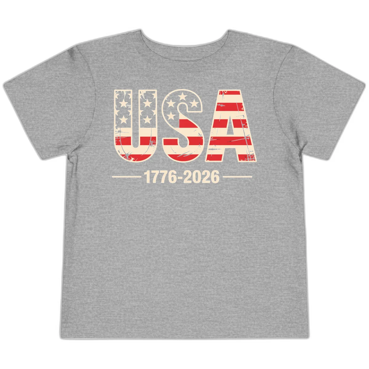 USA 1776-2026 Semiquincentennial Toddler T-Shirt in Athletic Heather