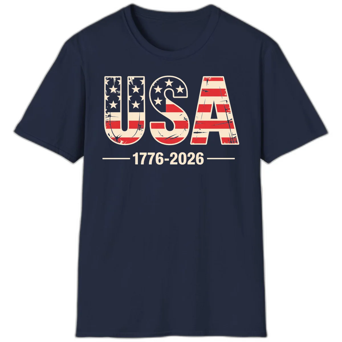 USA 1776-2026 Semiquincentennial T-Shirt in Navy