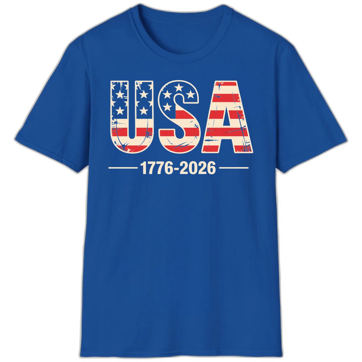 USA 1776-2026 Semiquincentennial T-Shirt in Royal