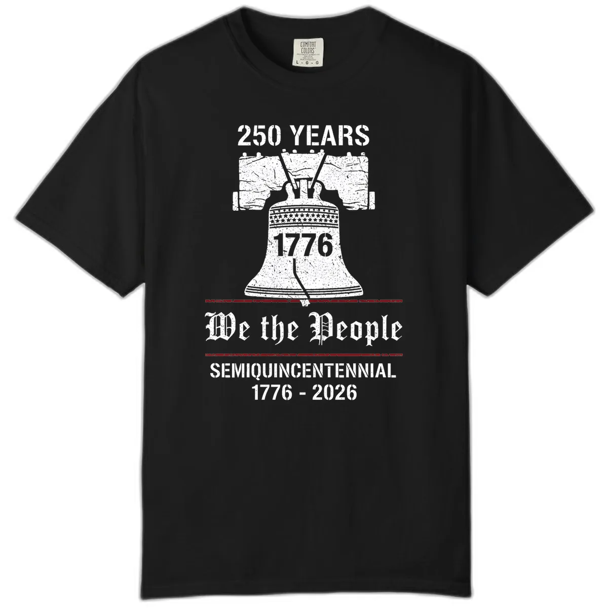 America 250 Semiquincentennial Liberty Bell Comfort Color in Black