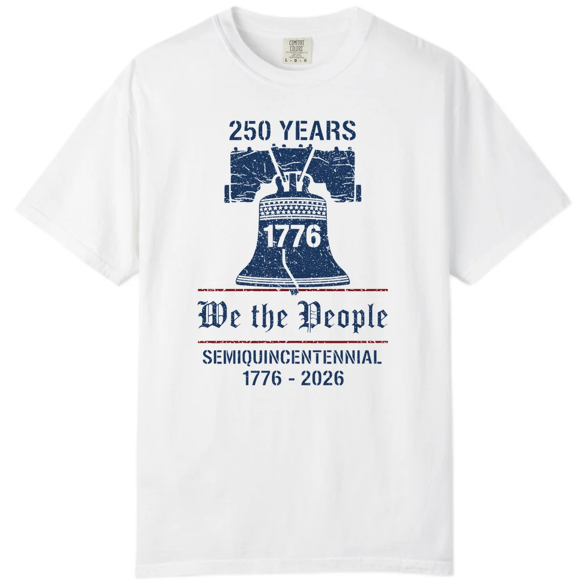 America 250 Liberty Bell Comfort Tee in White