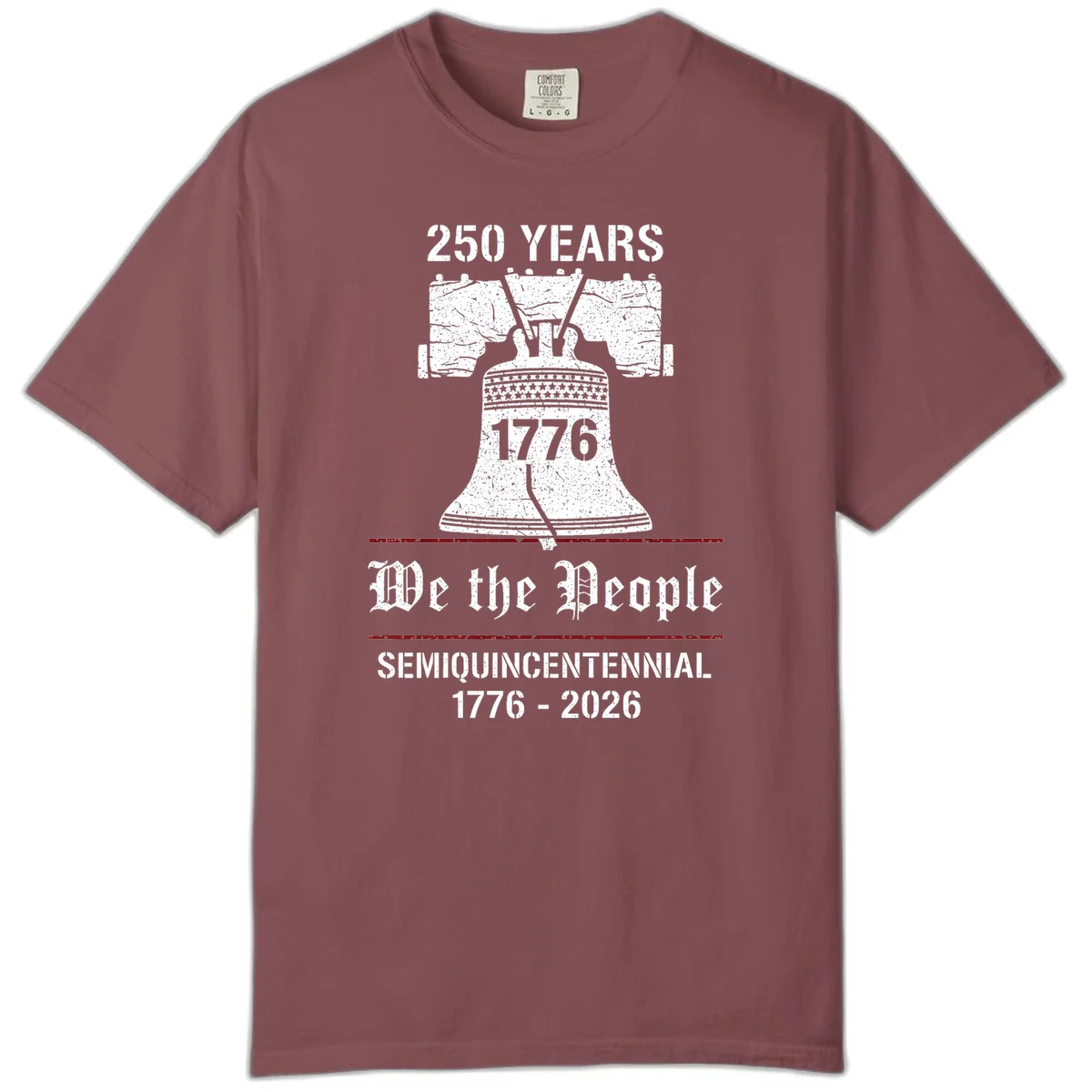 America 250 Liberty Bell Comfort Tee in Brick