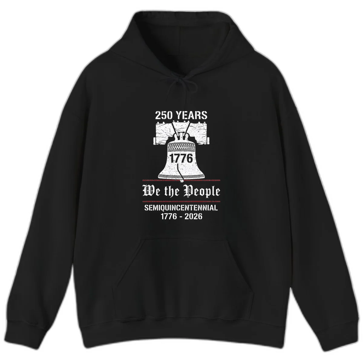America 250 Liberty Bell Hoodie in Black