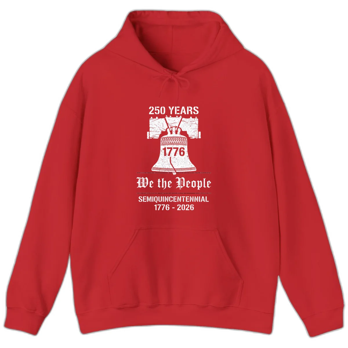America 250 Liberty Bell Hoodie in Red