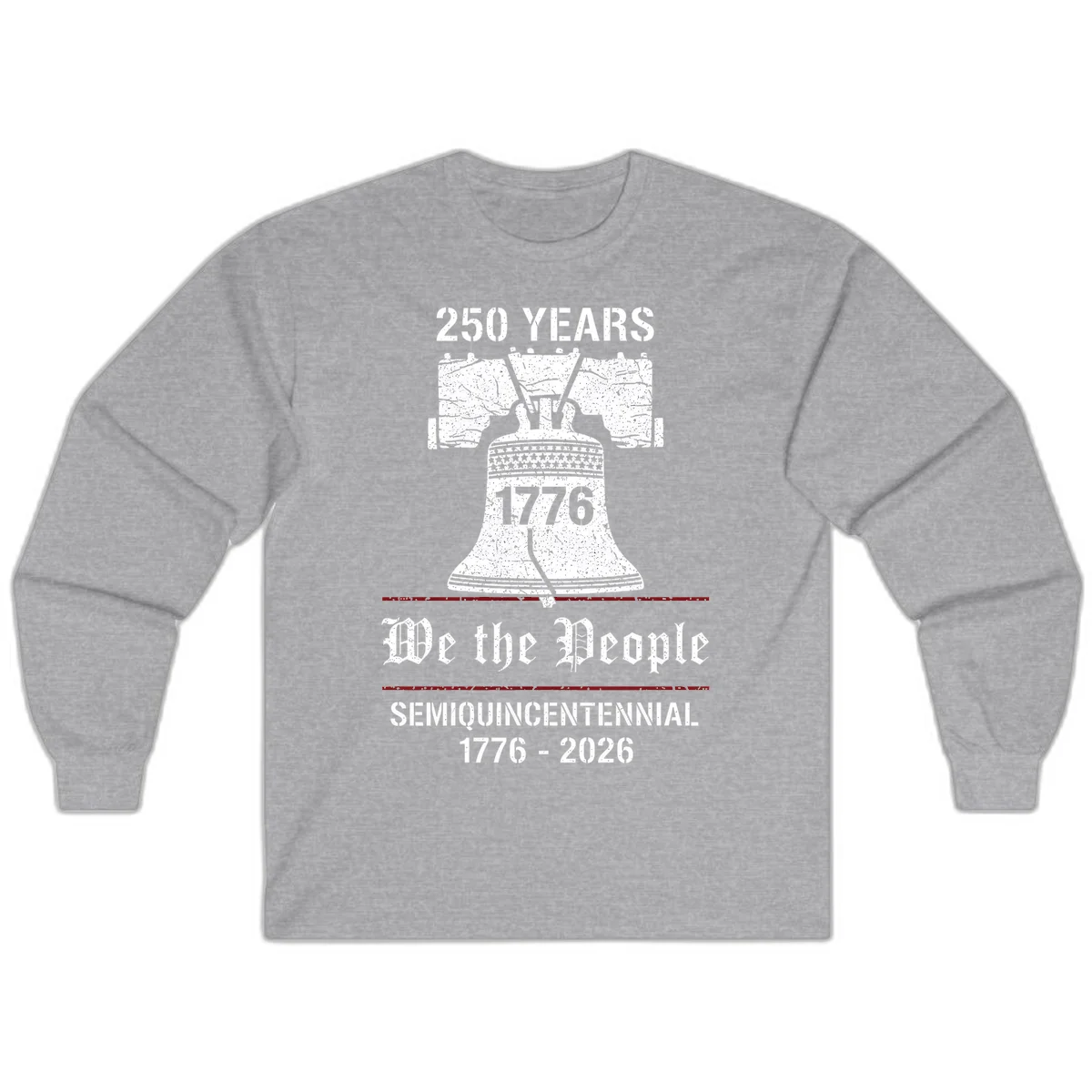 America 250 Liberty Bell Long Sleeve in Sport Grey