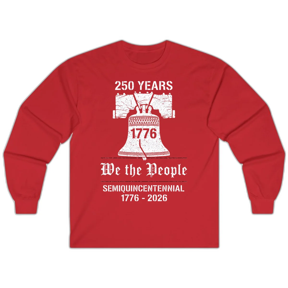 America 250 Liberty Bell Long Sleeve in Red
