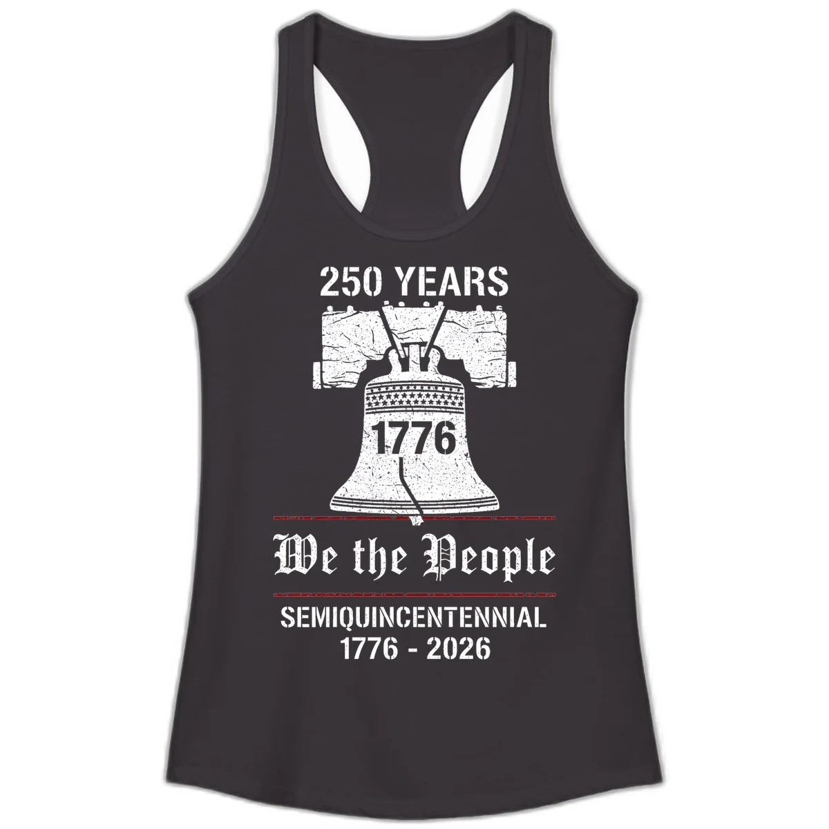America 250 Liberty Bell Ladies Tank in Black