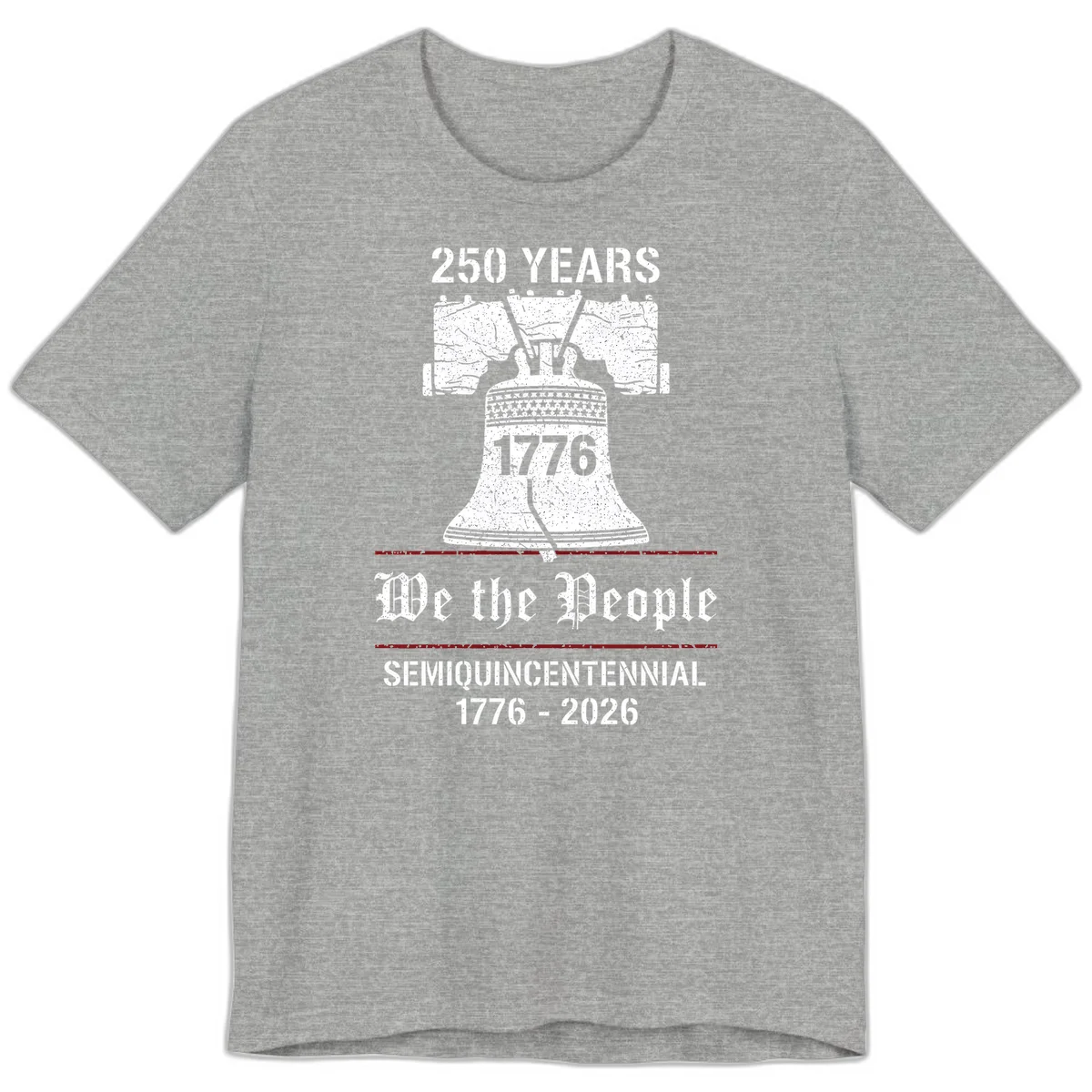 America 250 Liberty Bell Premium Tee in Athletic Heather