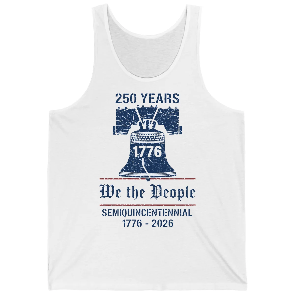 America 250 Liberty Bell Tank in White