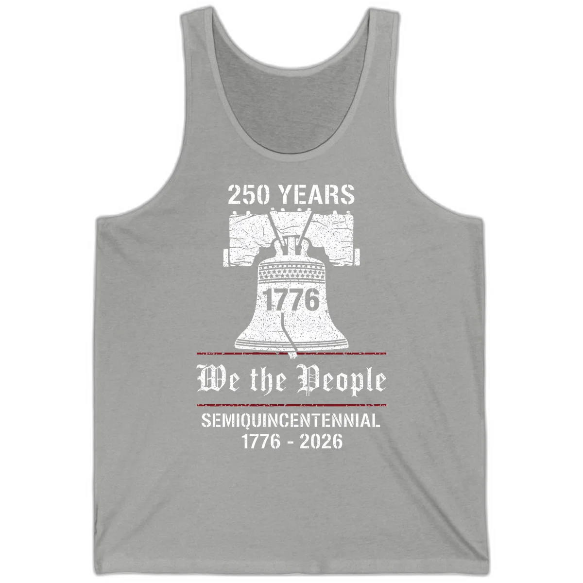 America 250 Liberty Bell Tank in Athletic Heather
