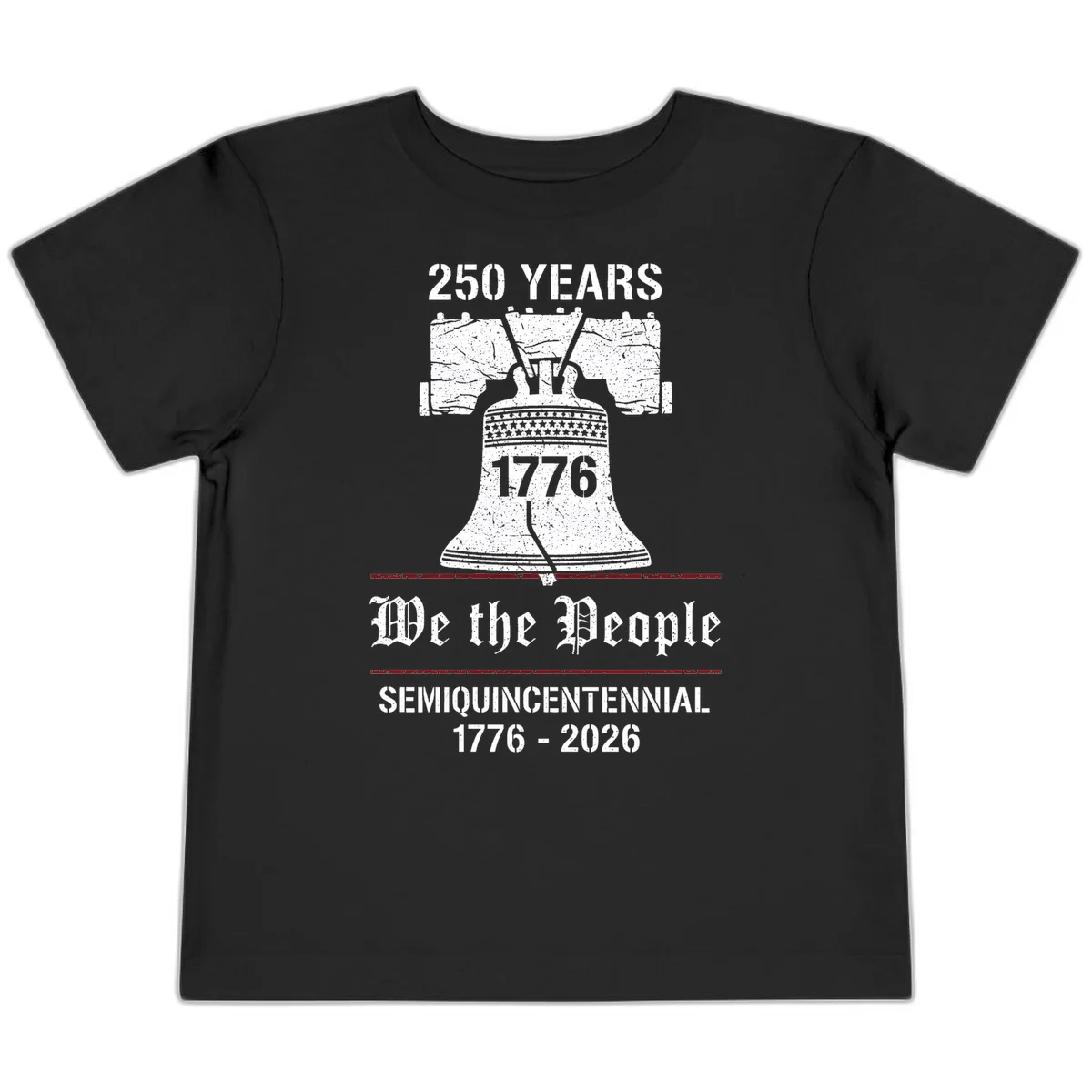 America 250 Liberty Bell Toddler Tee in Black