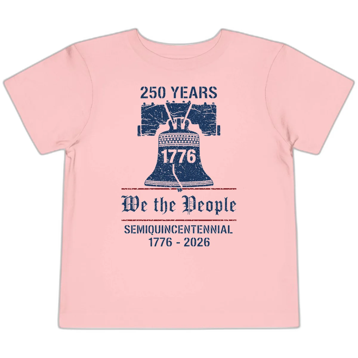 America 250 Liberty Bell Toddler Tee in Pink
