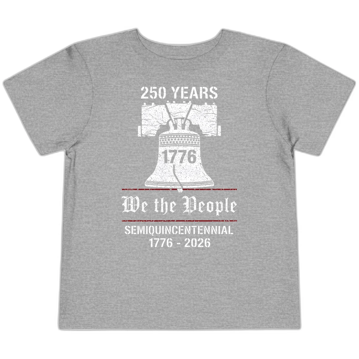 America 250 Liberty Bell Toddler Tee in Athletic Heather