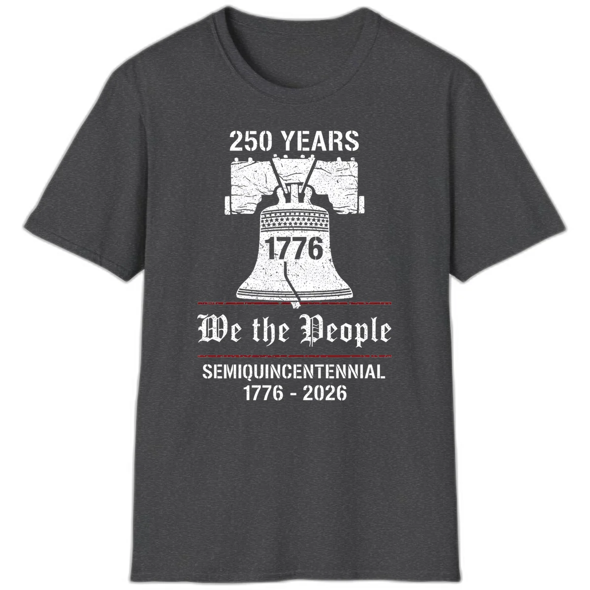 America 250 Liberty Bell T-Shirt in Dark Heather