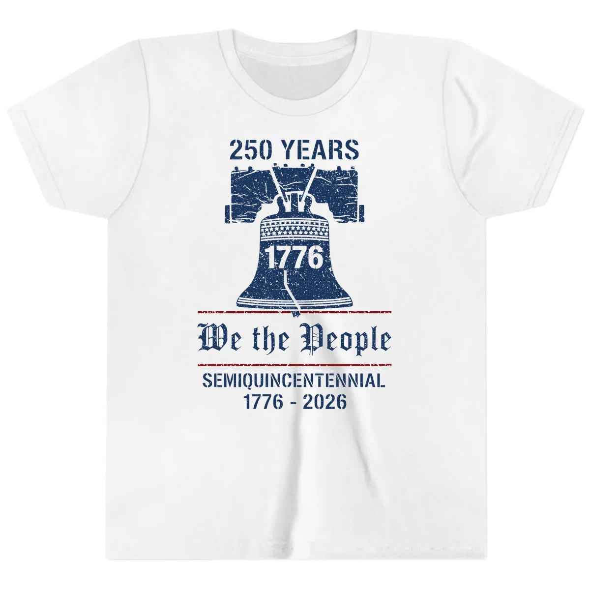 America 250 Liberty Bell Youth Tee in White