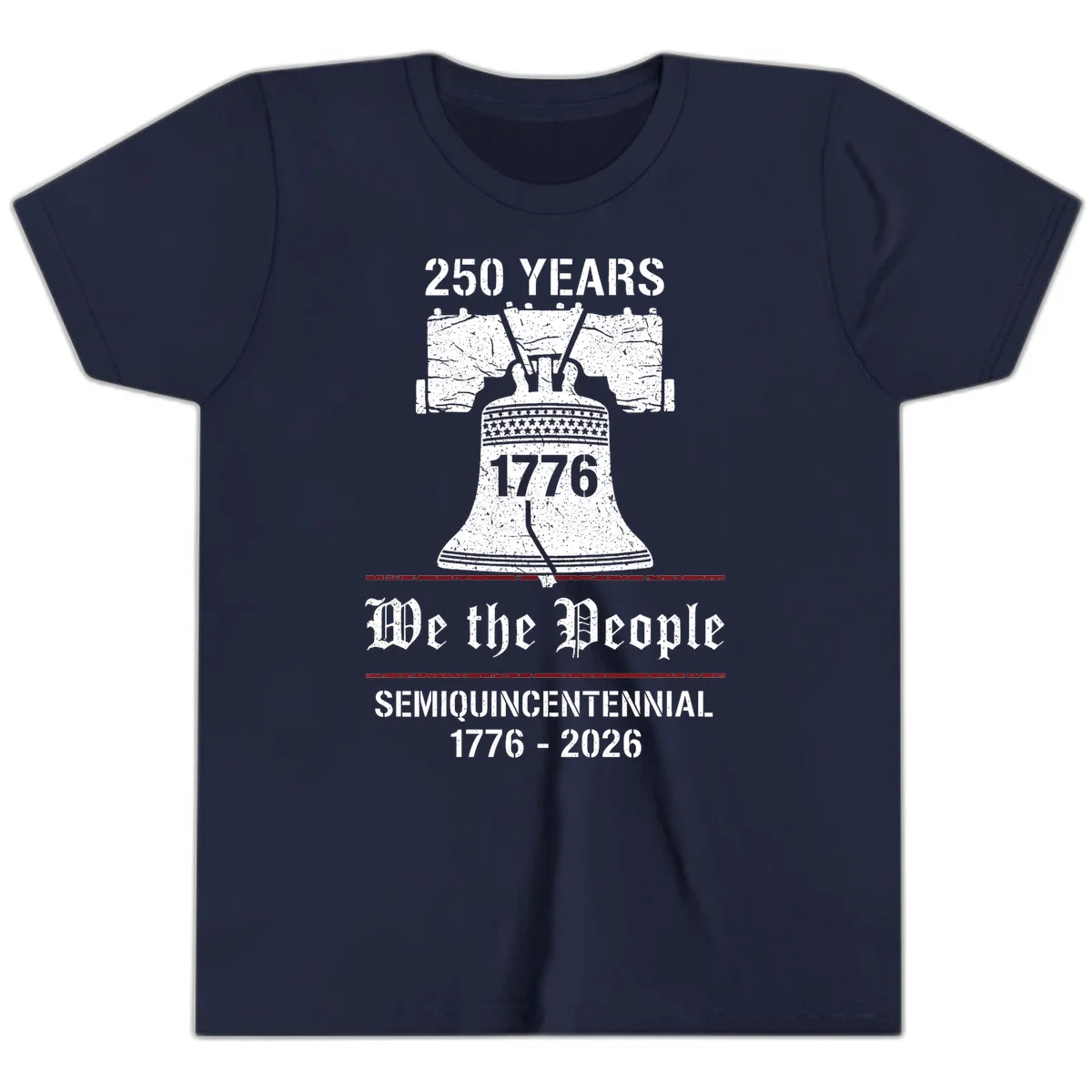 America 250 Liberty Bell Youth Tee in Navy