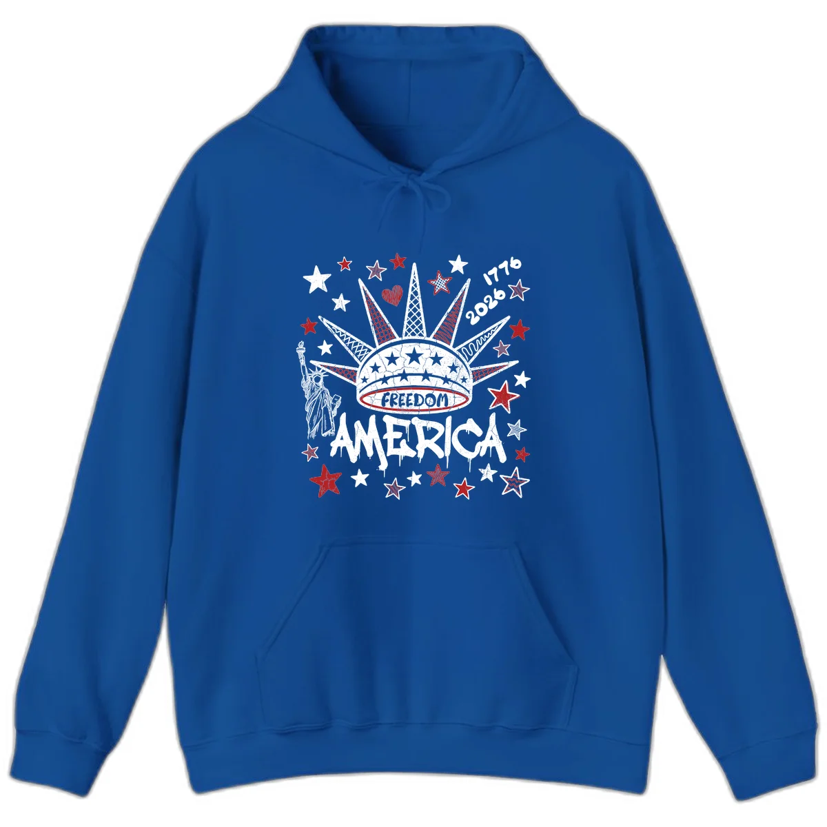 America's 250th Freedom Celebration Est 1776 2026 Hoodie in Royal