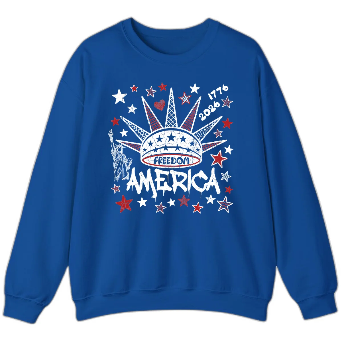America's 250th Freedom Celebration Est 1776 2026 Sweatshirt in Royal