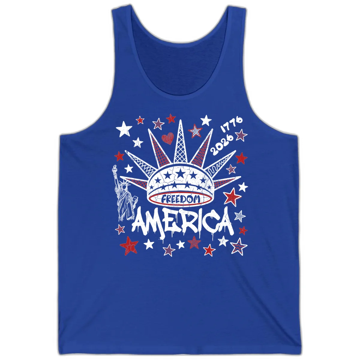 America's 250th Freedom Celebration Est 1776 2026 Tank in True Royal
