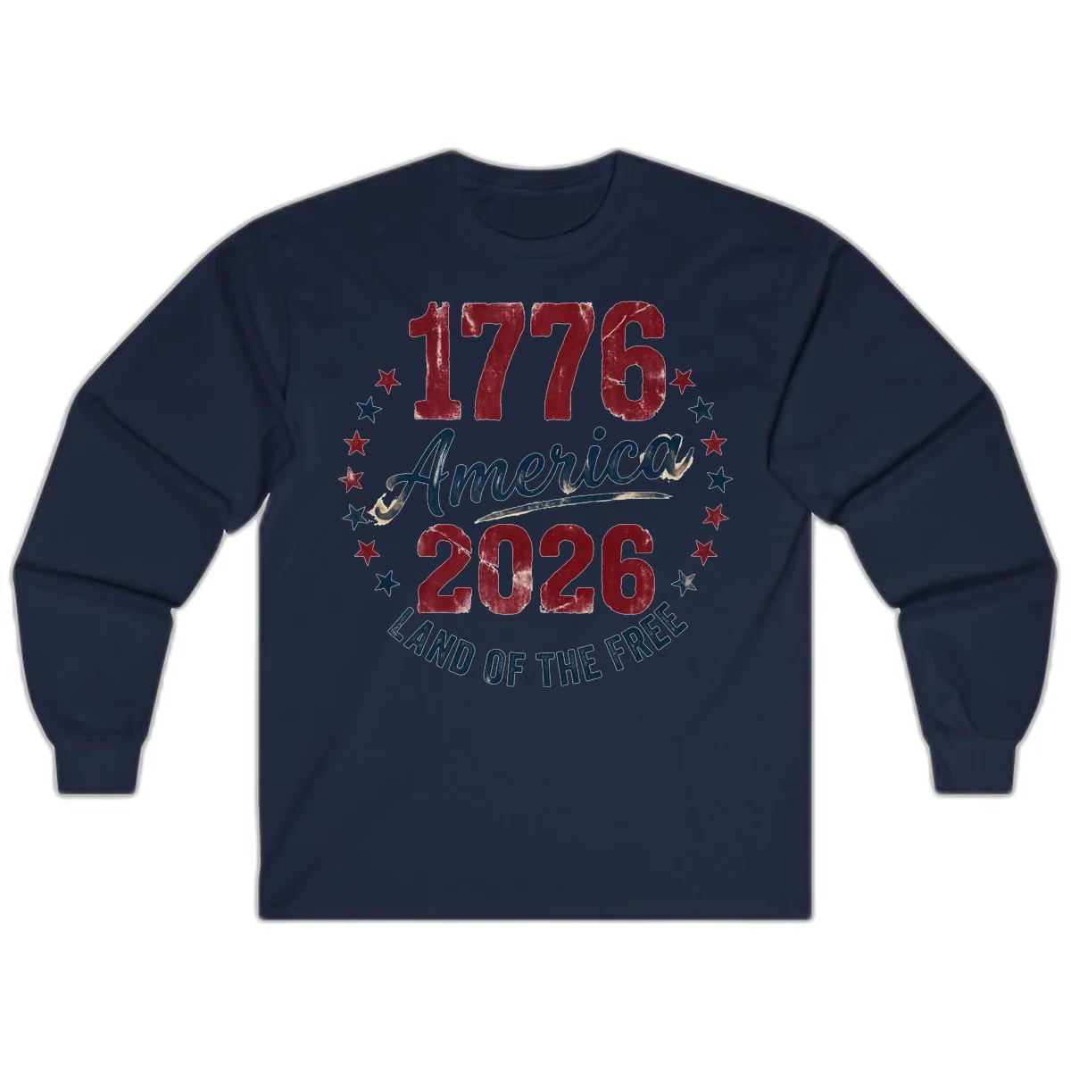 1776 America 2026 Long Sleeve in Navy