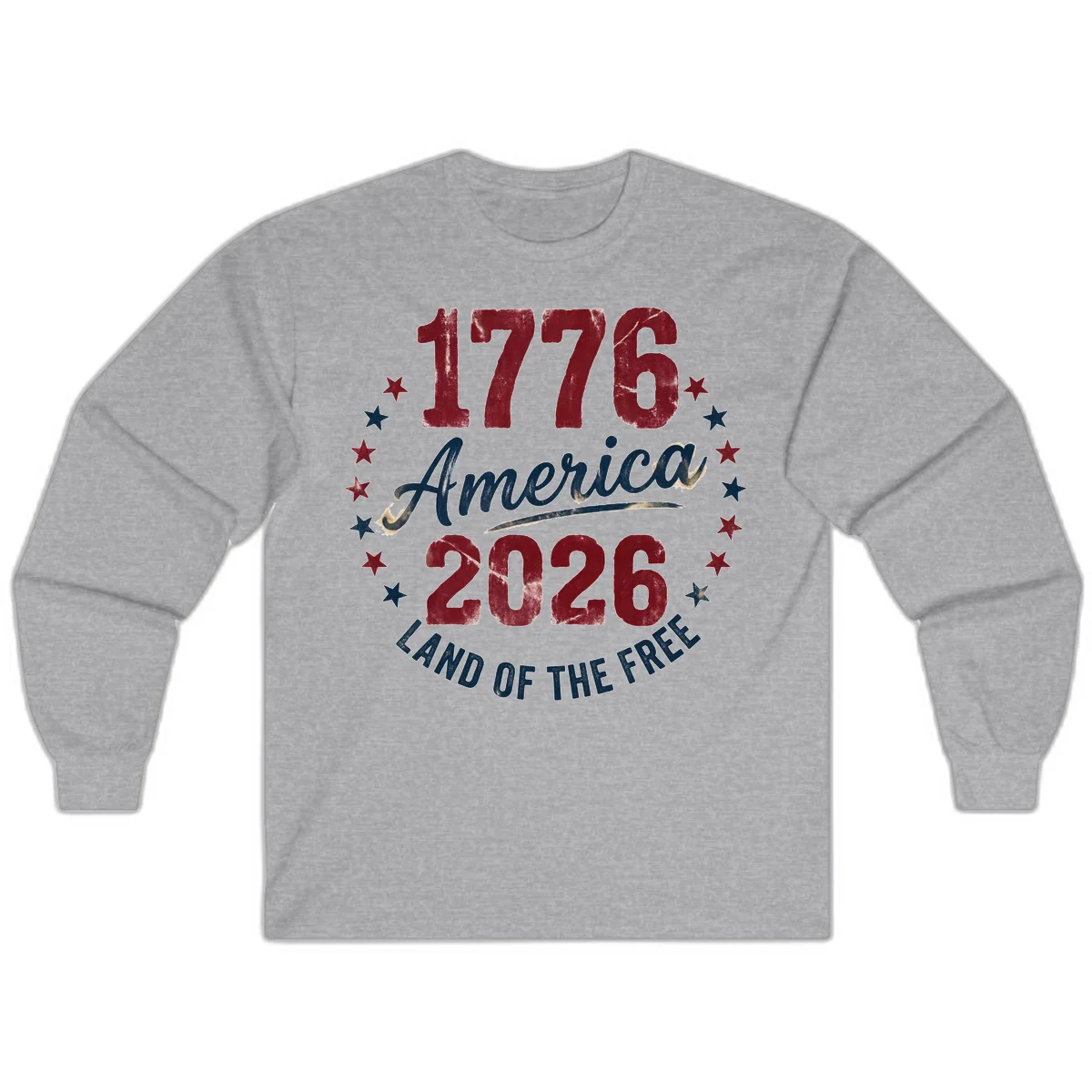 1776 America 2026 Long Sleeve in Sport Grey