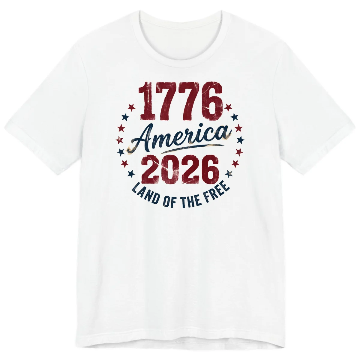 1776 America 2026 Premium T-Shirt in White